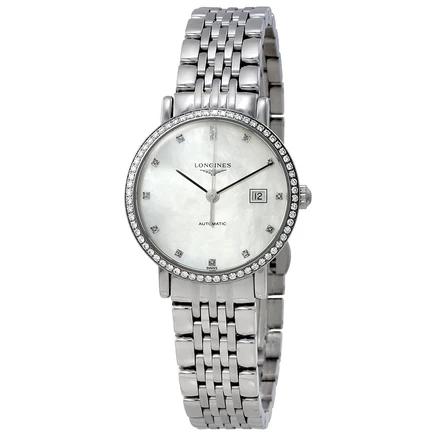 Женские часы Longines L43100876, перламутровые