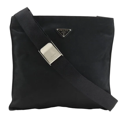 Унисекс сумка через плечо Prada Satin Zip Top
