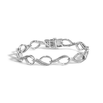 Женский браслет Haus of Brilliance серебро 925 0,1 ct