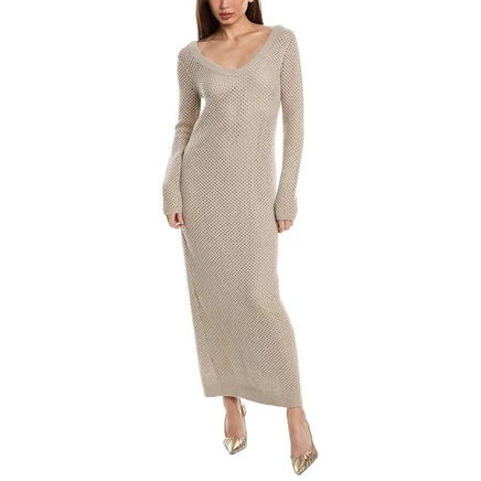Женское платье Brunello Cucinelli M71544, бежевое