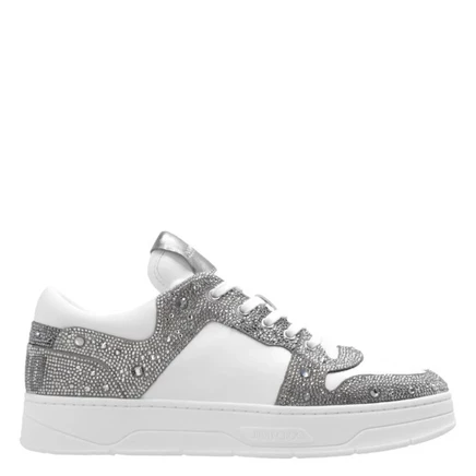 Женские кроссовки Jimmy Choo Florent/F, бело-серебристые