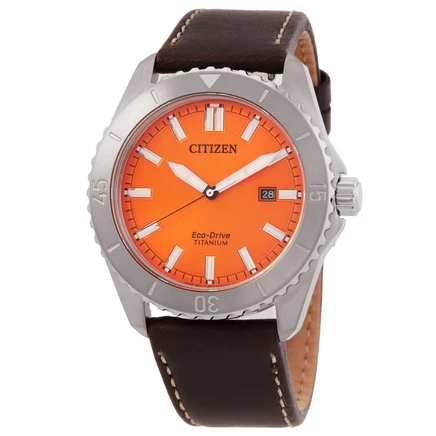 Мужские часы Citizen Weekender AW1840-09X, оранжевые