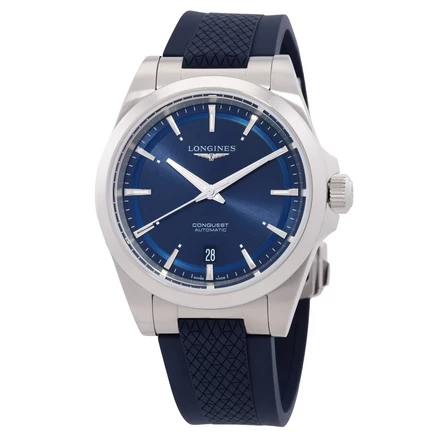 Унисекс-часы Longines Conquest L3.720.4.92.9 синие