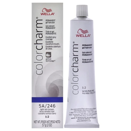 Краска-гель Wella Color Charm 246, 57 г, светло-каштановая
