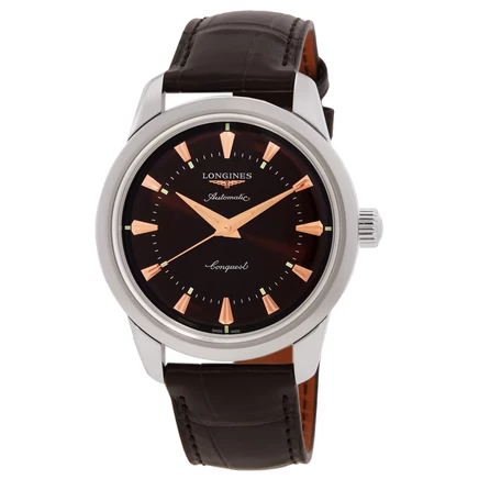 Мужские часы Longines L1.649.4.62.2, автомат, коричневые