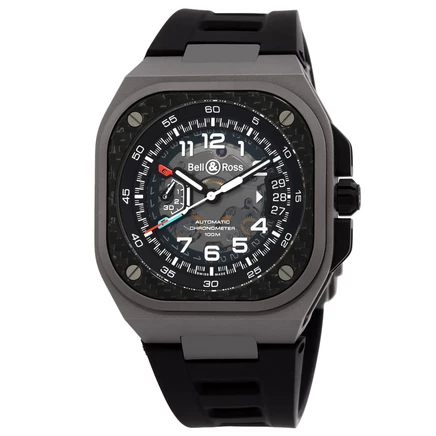 Мужские часы Bell & Ross BRX5R-RAC-TI/SRB, чёрные