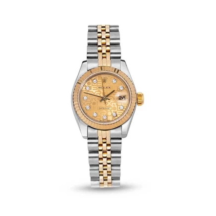 Женские часы Rolex Datejust 179173 CDJ с бриллиантами, шампань