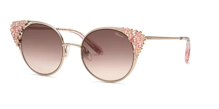 Женские очки Chopard SCHL06S, розовое золото