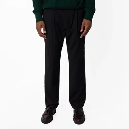 Мужские брюки Emporio Armani со складками, черные