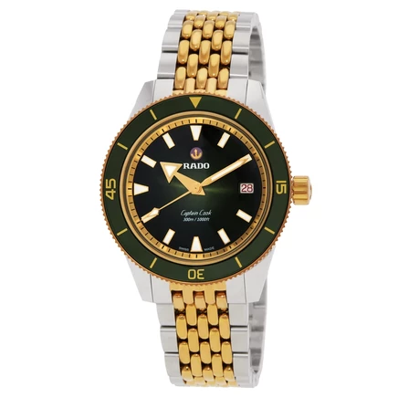 Унисекс-часы Rado Captain Cook R32225313, зеленые