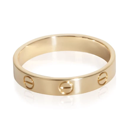 Унисекс кольцо Cartier Love, малая модель, желтое золото