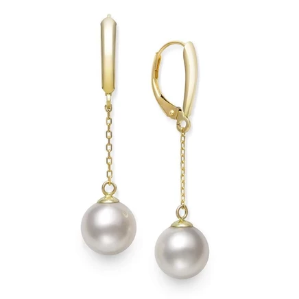 Женские серьги Belacqua с жемчугом, золото 14K, белые