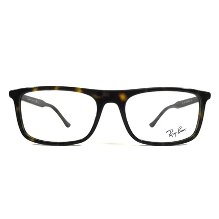 Унисекс очки Ray Ban RX5440F, прямоугольные, гавана