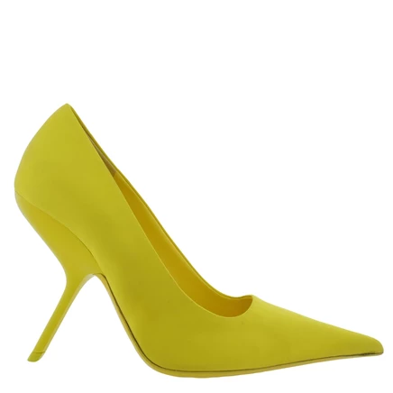 Женские туфли Ferragamo Eva X5 из атласа, желтые