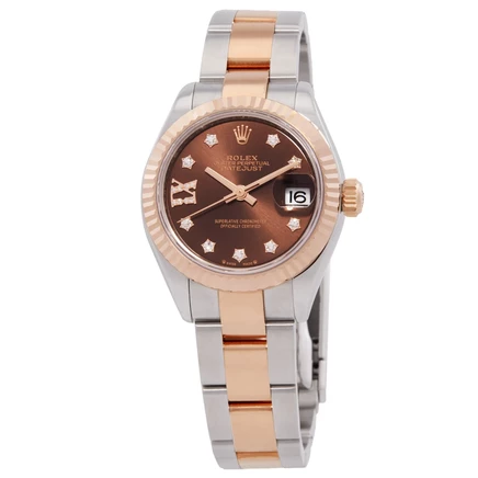 Женские часы Rolex Datejust M279171-0004, шоколадные