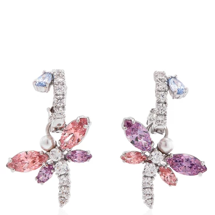 Женские серьги-кольца Swarovski Dragonfly Mini