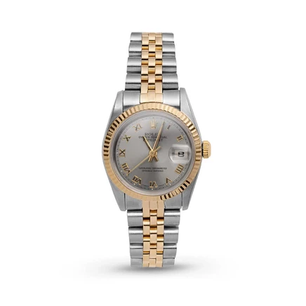 Женские часы Rolex Datejust 69173, серебристый циферблат