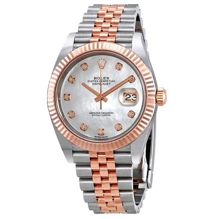 Мужские часы Rolex Datejust 126331MDJ, перламутровые