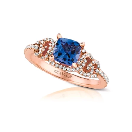 Женское кольцо Le Vian с танзанитом, розовое золото 585
