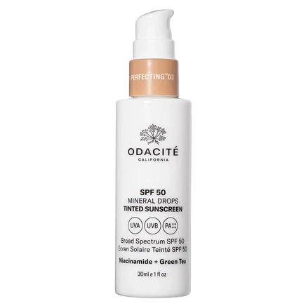Тонирующие минеральные капли Odacite SPF 50, Medium