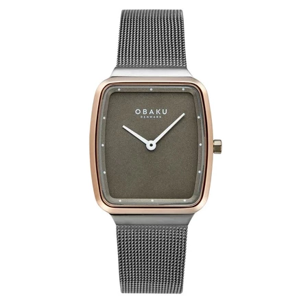 Женские часы Obaku Tern Lille V267LXPUMU, серые