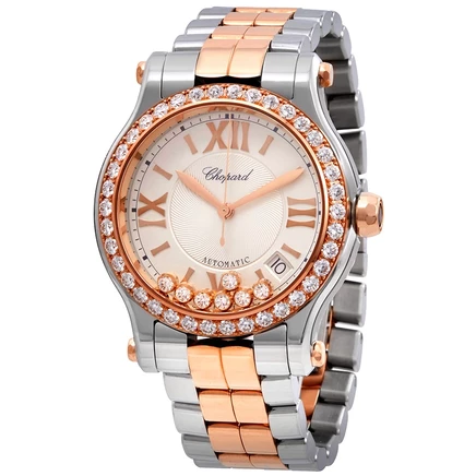 Женские часы Chopard Happy Sport, серебристые
