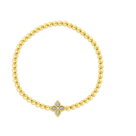 Браслет Roberto Coin Flower, золото 18K, бриллианты