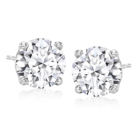 Женские серьги Brilliant Diamond 3,5 карата, 14K, H, белые