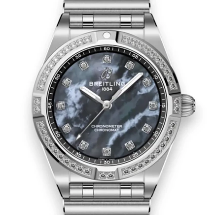 Женские часы Breitling Chronomat A72310531G1A1, перламутровые