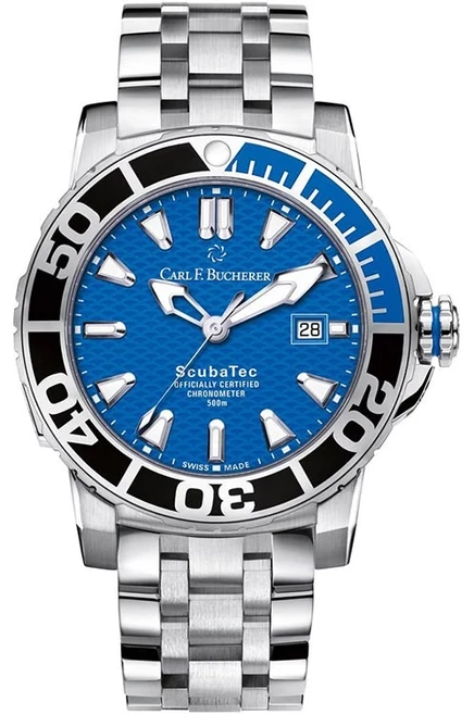 Мужские часы Carl F. Bucherer 00.10632.23.53.21, синие