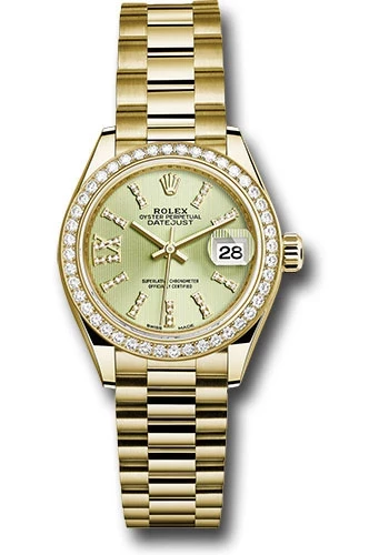 Женские часы Rolex Lady-Datejust 279138LGNSRDP, зеленые