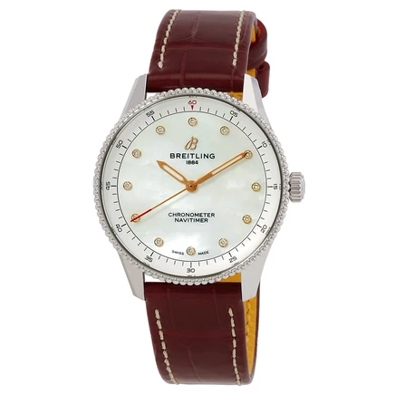 Женские часы Breitling A77320E61A2P2, перламутр