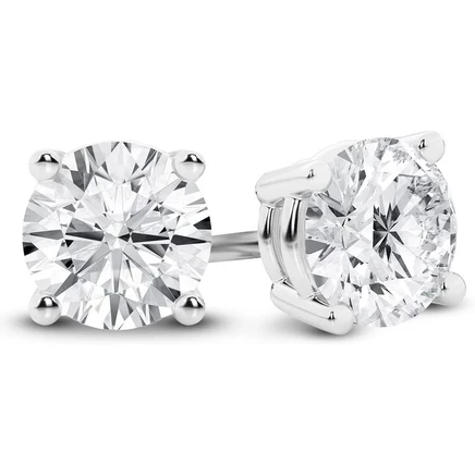 Женские пусеты Brilliant Diamond, 4 карата, белое золото