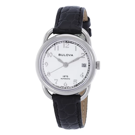 Женские часы Bulova Commodore, белый циферблат