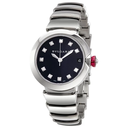 Женские часы Bvlgari Lvcea, синий гильоше