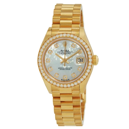 Женские часы Rolex Lady-Datejust 279138MDP, перламутр