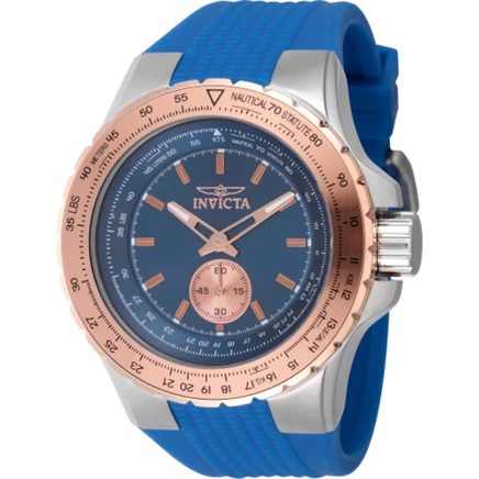 Мужские часы Invicta Aviator 49309, кварцевые, синие