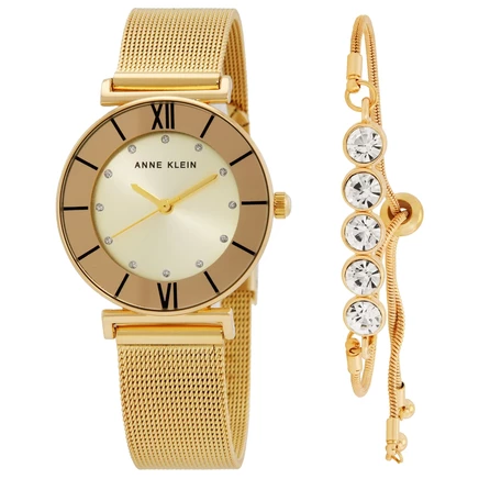 Женские часы Anne Klein AK-3780CHGBST, золотистые