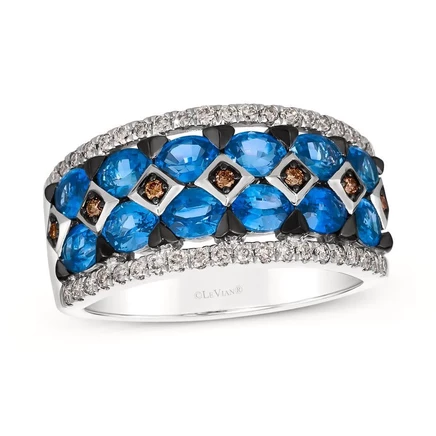 Женское кольцо Le Vian LAAZ 10, сапфир, белое золото 14К