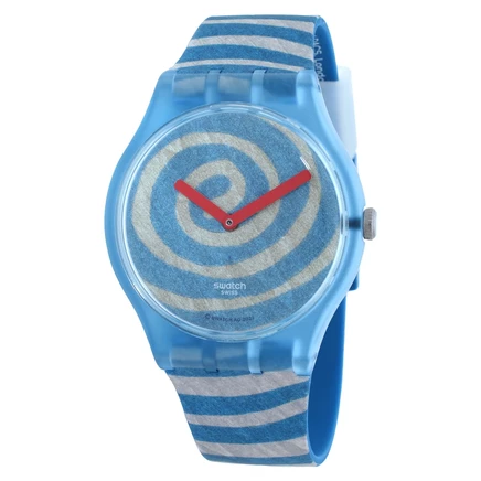 Мужские часы Swatch Bourgeois's Spirals SUOZ364, синие