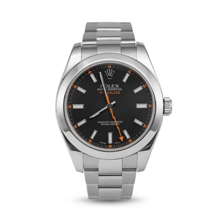 Мужские часы Rolex Milgauss 116400, б/у, черные
