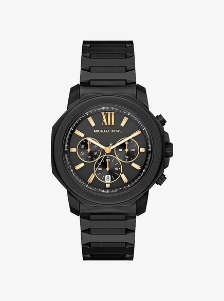 Мужские часы Michael Kors Prescott MK9252, хронограф, чёрные