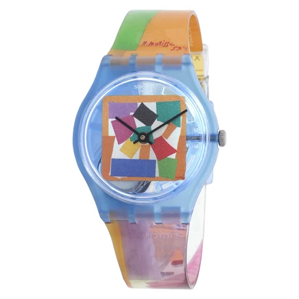 Часы Swatch Matisse's Snail SO28Z127, прозрачные