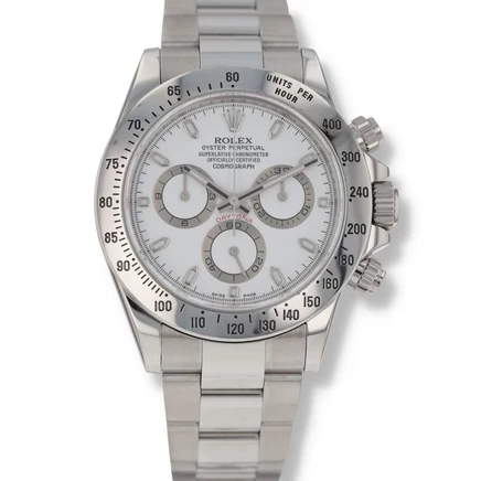 Мужские часы Rolex Cosmograph Daytona 116520, белые