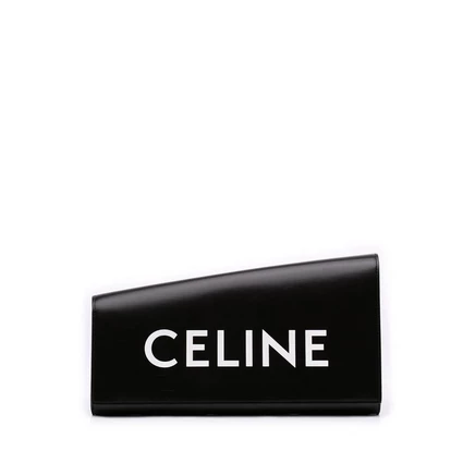 Женский клатч Celine Asymmetric Logo, б/у