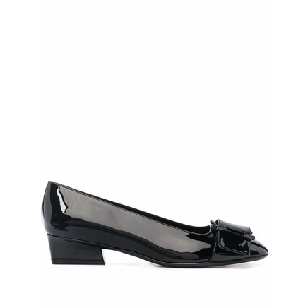 Женские лодочки Ferragamo Bessie 30 Gancini, черные