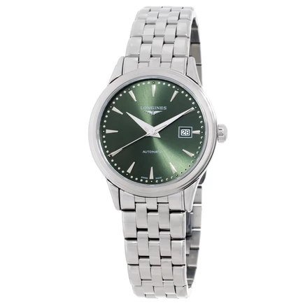 Женские часы Longines L4.374.4.02.6, зеленые