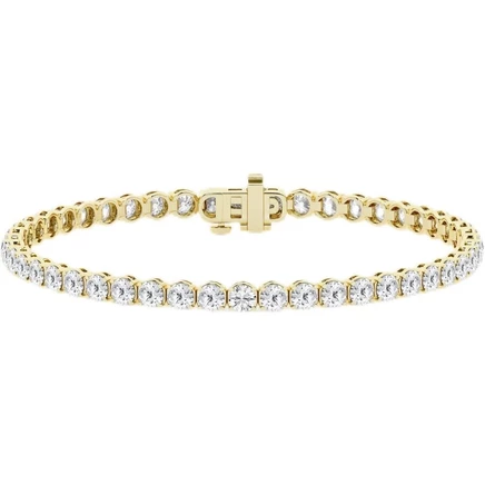 Женский браслет Brilliant Diamond 3 карата, желтое золото