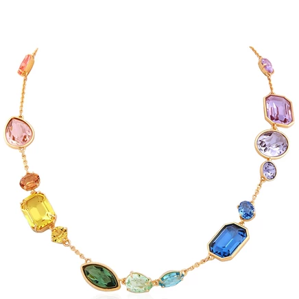 Женское колье Swarovski Gema, позолоченное