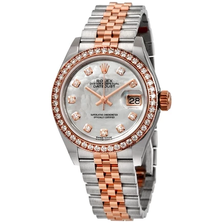 Женские часы Rolex 279381MDJ, б/у, перламутровые
